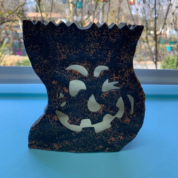 PartyLite Halloween Jack-o-Lantern Luminary - Picture 2 of 9